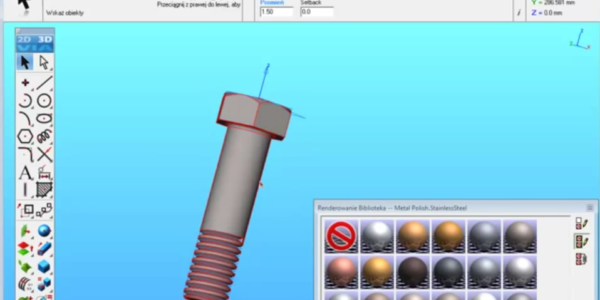 Wykonanie śrubki w programie CAD