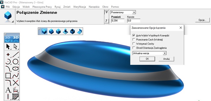 Połączenie powierzchni z wersji 10