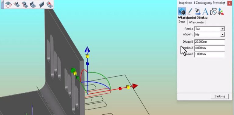 CAD do Blach - modyfikacja szkicu
